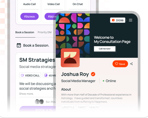 Preview of a SuprPal creator profile page